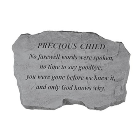 KAY BERRY INC Kay Berry- Inc. 98220 Precious Child-No Farewell Words Were Spoken - Memorial - 16 Inches x 10.5 Inches x 1.5 Inches 98220
